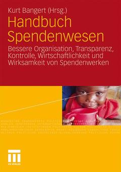 Cover of the book Handbuch Spendenwesen