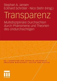 Couverture de l’ouvrage Transparenz