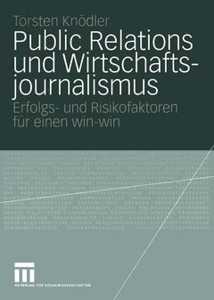 Cover of the book Public Relations und Wirtschaftsjournalismus