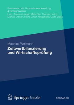Cover of the book Zeitwertbilanzierung und Wirtschaftsprüfung