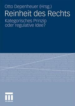 Cover of the book Reinheit des Rechts