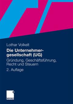 Couverture de l’ouvrage Die Unternehmergesellschaft (UG)