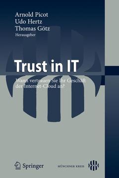 Cover of the book Trust in IT