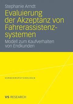 Cover of the book Evaluierung der Akzeptanz von Fahrerassistenzsystemen