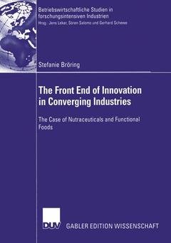 Couverture de l’ouvrage The Front End of Innovation in Converging Industries