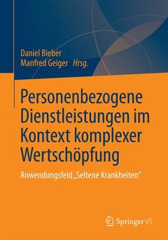 Cover of the book Personenbezogene Dienstleistungen im Kontext komplexer Wertschöpfung