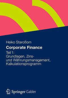 Couverture de l’ouvrage Corporate Finance Teil 1