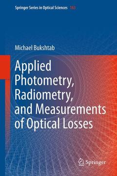 Couverture de l’ouvrage Applied Photometry, Radiometry, and Measurements of Optical Losses