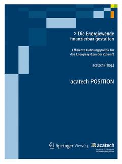 Cover of the book Die Energiewende finanzierbar gestalten