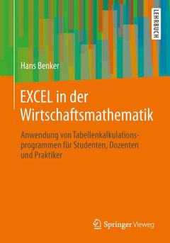 Couverture de l’ouvrage EXCEL in der Wirtschaftsmathematik
