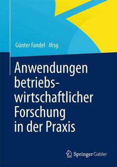 Cover of the book Anwendungen betriebswirtschaftlicher Forschung in der Praxis