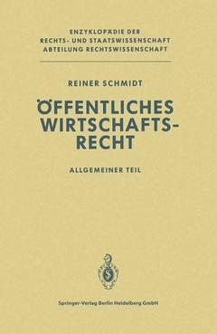 Couverture de l’ouvrage Öffentliches Wirtschaftsrecht