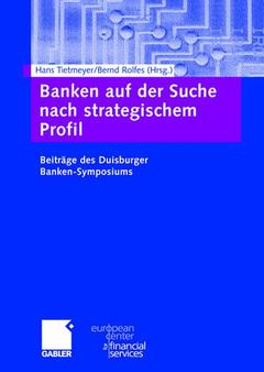 Couverture de l’ouvrage Banken auf der Suche nach strategischem Profil
