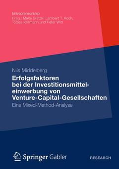 Couverture de l’ouvrage Erfolgsfaktoren bei der Investitionsmitteleinwerbung von Venture-Capital-Gesellschaften