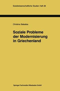 Couverture de l’ouvrage Soziale Probleme der Modernisierung in Griechenland