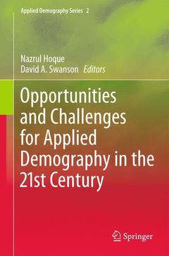 Couverture de l’ouvrage Opportunities and Challenges for Applied Demography in the 21st Century