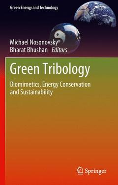 Couverture de l’ouvrage Green Tribology