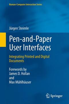 Couverture de l’ouvrage Pen-and-Paper User Interfaces
