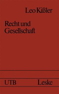 Couverture de l’ouvrage Recht und Gesellschaft