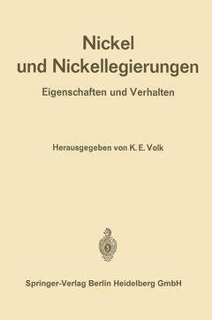 Couverture de l’ouvrage Nickel und Nickellegierungen