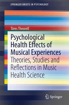 Couverture de l’ouvrage Psychological Health Effects of Musical Experiences