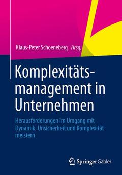Couverture de l’ouvrage Komplexitätsmanagement in Unternehmen