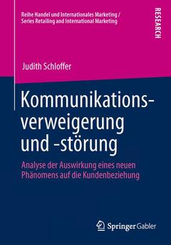 Cover of the book Kommunikationsverweigerung und -störung