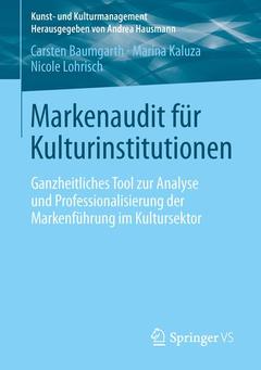 Couverture de l’ouvrage Markenaudit für Kulturinstitutionen