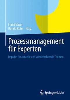 Couverture de l’ouvrage Prozessmanagement für Experten
