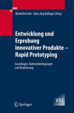 Couverture de l’ouvrage Entwicklung und Erprobung innovativer Produkte - Rapid Prototyping