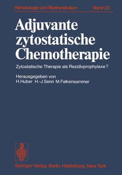 Cover of the book Adjuvante zytostatische Chemotherapie
