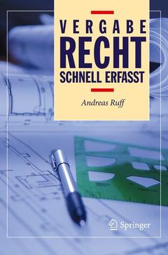 Cover of the book Vergaberecht - Schnell erfasst