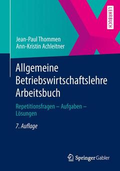 Cover of the book Allgemeine Betriebswirtschaftslehre Arbeitsbuch