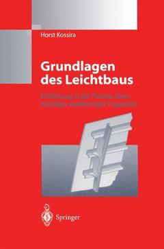 Couverture de l’ouvrage Grundlagen des Leichtbaus