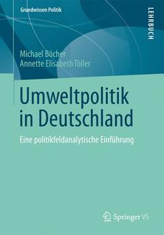 Couverture de l’ouvrage Umweltpolitik in Deutschland