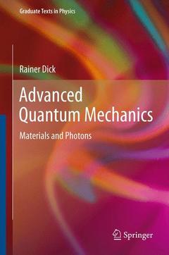 Couverture de l’ouvrage Advanced Quantum Mechanics