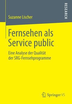 Couverture de l’ouvrage Fernsehen als Service public