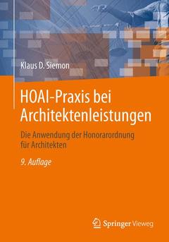 Cover of the book HOAI-Praxis bei Architektenleistungen