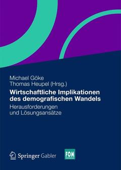 Couverture de l’ouvrage Wirtschaftliche Implikationen des demografischen Wandels