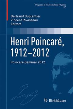 Cover of the book Henri Poincaré, 1912–2012