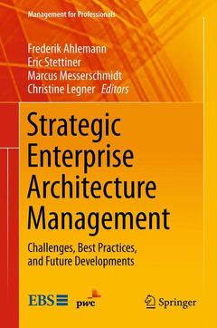 Couverture de l’ouvrage Strategic Enterprise Architecture Management