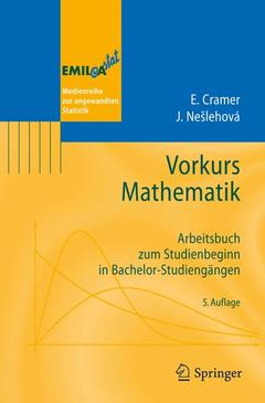 Couverture de l’ouvrage Vorkurs Mathematik