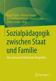 Couverture de l’ouvrage Sozialpädagogik zwischen Staat und Familie