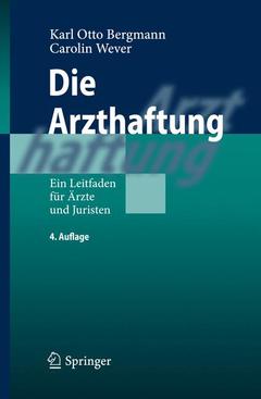 Cover of the book Die Arzthaftung