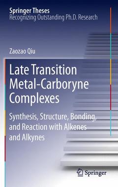 Couverture de l’ouvrage Late Transition Metal-Carboryne Complexes