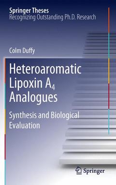 Couverture de l’ouvrage Heteroaromatic Lipoxin A4 Analogues