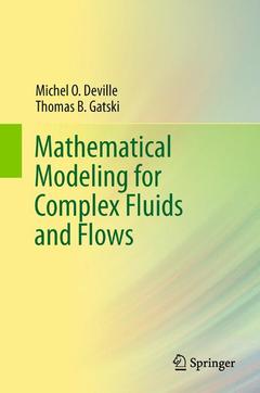 Couverture de l’ouvrage Mathematical Modeling for Complex Fluids and Flows