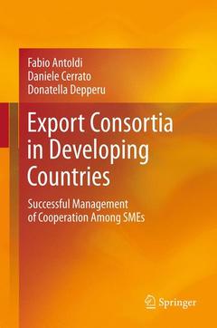 Couverture de l’ouvrage Export Consortia in Developing Countries
