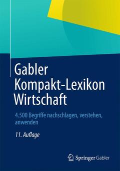 Couverture de l’ouvrage Gabler Kompakt-Lexikon Wirtschaft