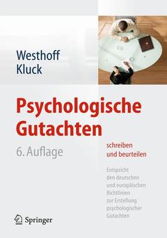 Couverture de l’ouvrage Psychologische Gutachten schreiben und beurteilen